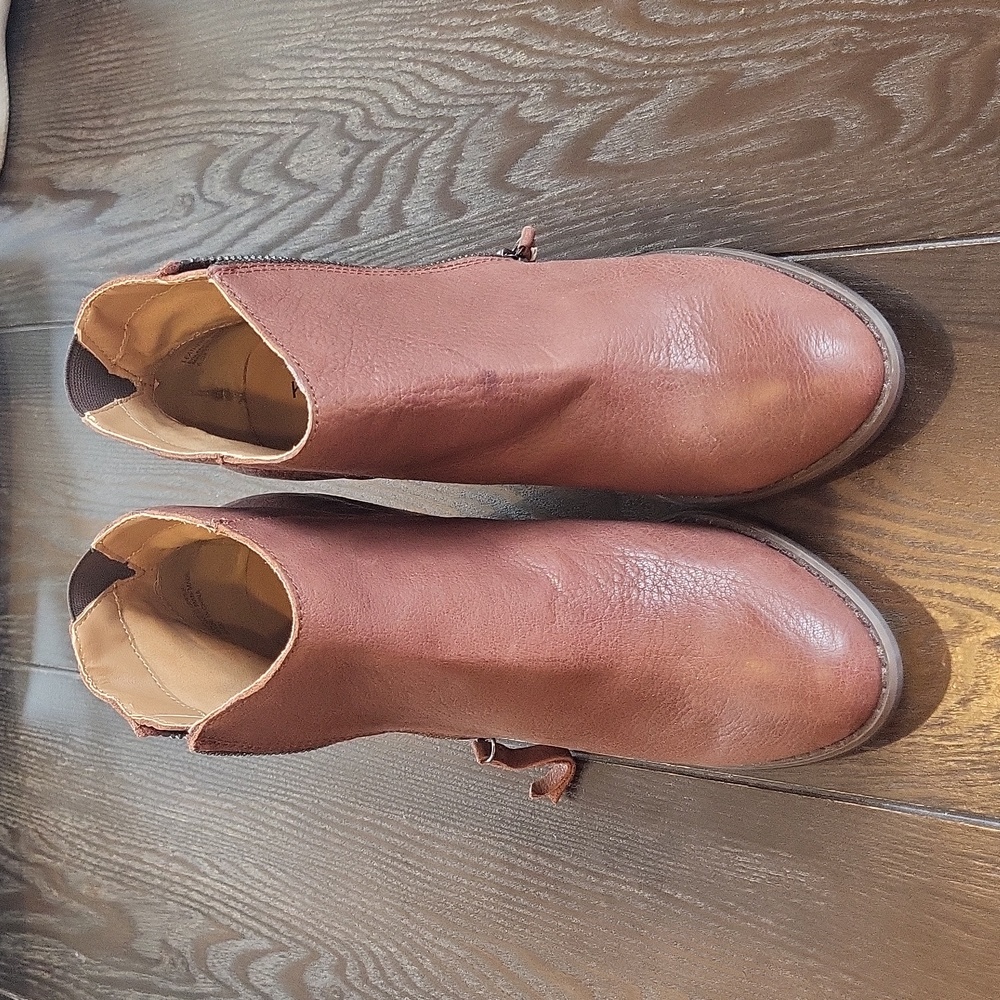 Kelsi Dagger Brooklyn womens above ankle brown leather boots